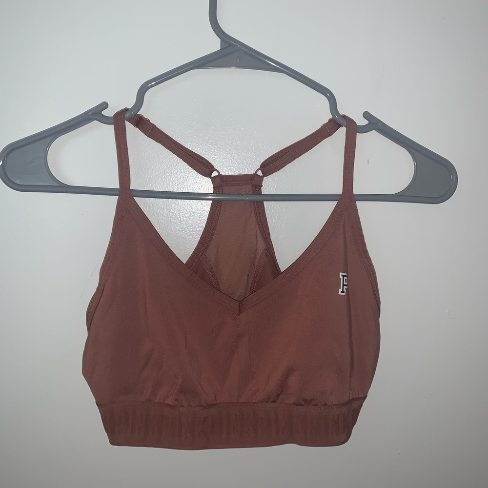 pink sports bra size M